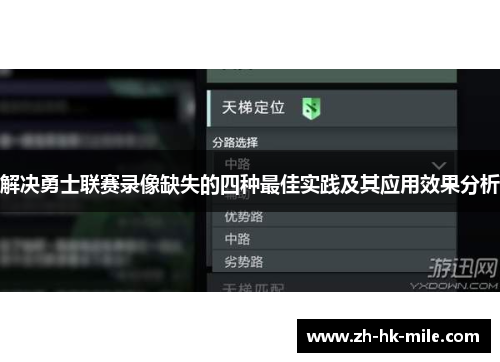 解决勇士联赛录像缺失的四种最佳实践及其应用效果分析 解决勇士联赛录像缺失的四种最佳实践及其应用效果分析