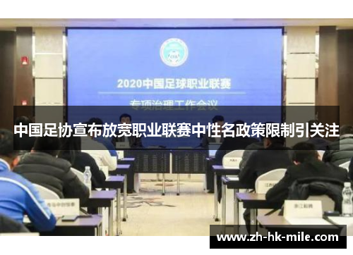 中国足协宣布放宽职业联赛中性名政策限制引关注